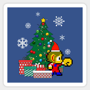 Alex Kidd Around The Christmas Tree Sticker